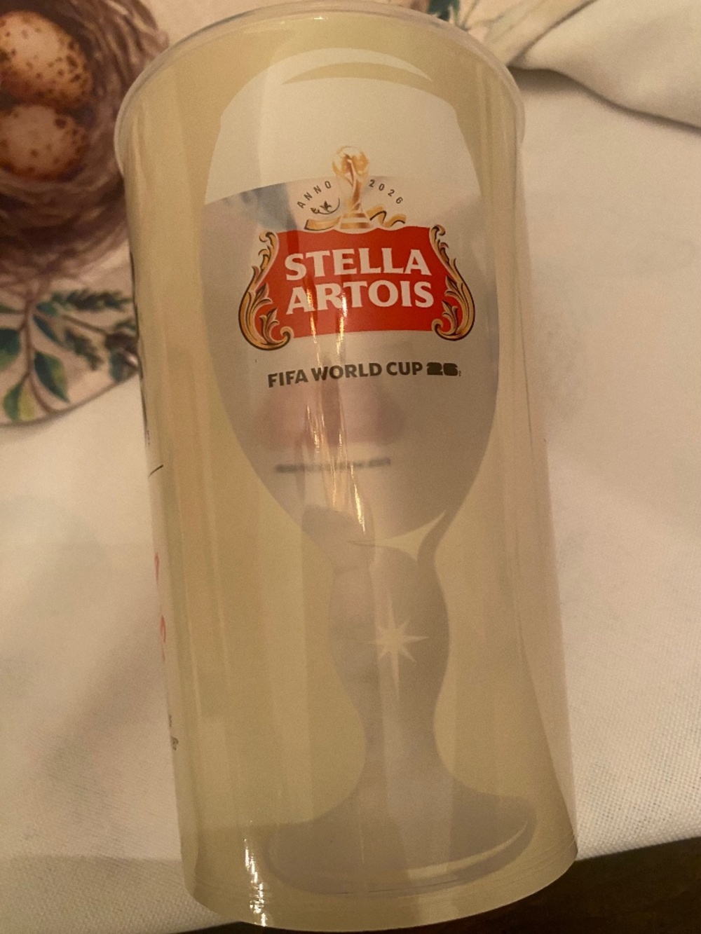 Stella Artois FIFA World Cup 2026, new, plastic souvenir collectible cup